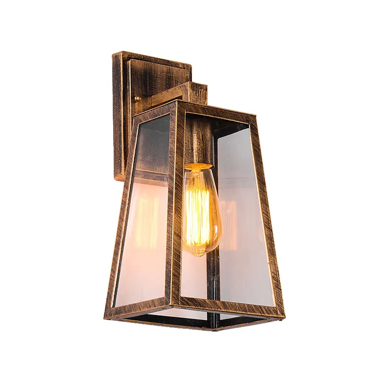 American Nordic Creative Industrial Retro Iron Restaurant Bar Aisle Outdoor Porch Lampara Led Pared Loft E27 Wall Lamp Sconce solar wall light wall light outdoor porch light