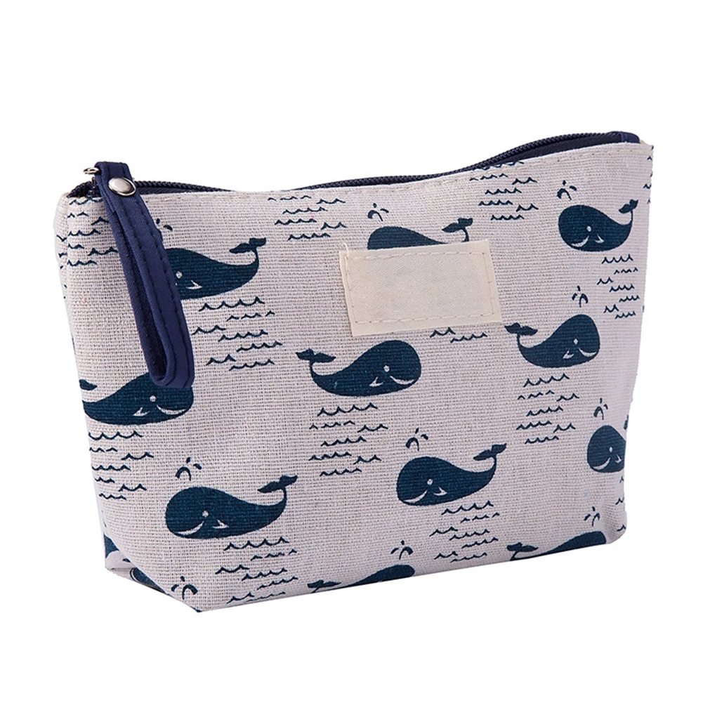Canvas Pouch Storage Pencil Key Zipper Women Travel Cash Multifunction Makeup Bag Organizer Phone Cosmetic Handbags Brush Holder
