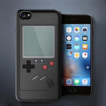 

Phone Cases for iPh X 6plus 7 7plus 8 8plus Play Te tris Blokus Game Console Cover Protective Gift Handheld Case