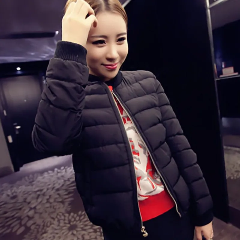 

2018 Winter WOMEN'S Dress Loose-Fit Padded Jacket Students down Jacket Cotton-padded Clothes Plus-sized Fat Mm Short down Coat