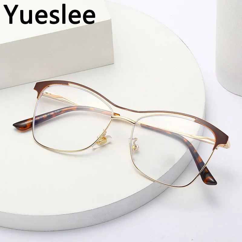 

47596 Oculos Feminino Retro Round Blue Light Blocking Glasses Brand Designer Luxurious Computer Games Lentes Opticos Para Mujer