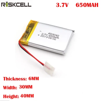 

Polymer Lithium-ion Battery 3.7V 603040 650mah Rechargeable Battery for Metal Detector Medical Equipment Eletronic Device