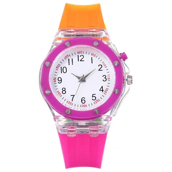 

New Silicone Children Watch Girls Clock Fashion Girls Sports Watches Children Wristwatch Clock Cartoon Kids Quartz Watch C208