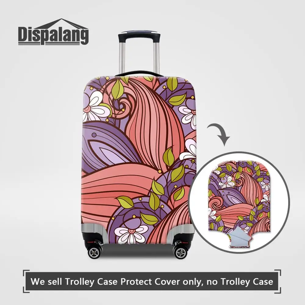Luggage Cover21 Dispalang женский дорожный багажный Защитный чехол Чехол с принтом розы для костюма чехол на заказ цветочный дизайнерский эластичный Чехол для багажа - Цвет: Luggage Cover21
