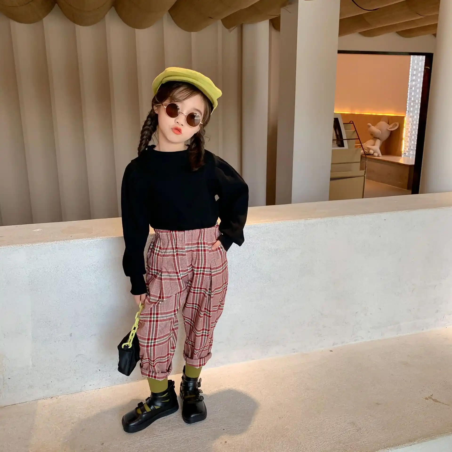 Filles Pantalons Enfant En Bas Age Fille Automne Vetements Nouveau Pantalon De Navet Decontracte Pantalon A Carreaux En Vrac Coton Design De Mode Leggings Bebe Garcons 2 8y Aliexpress