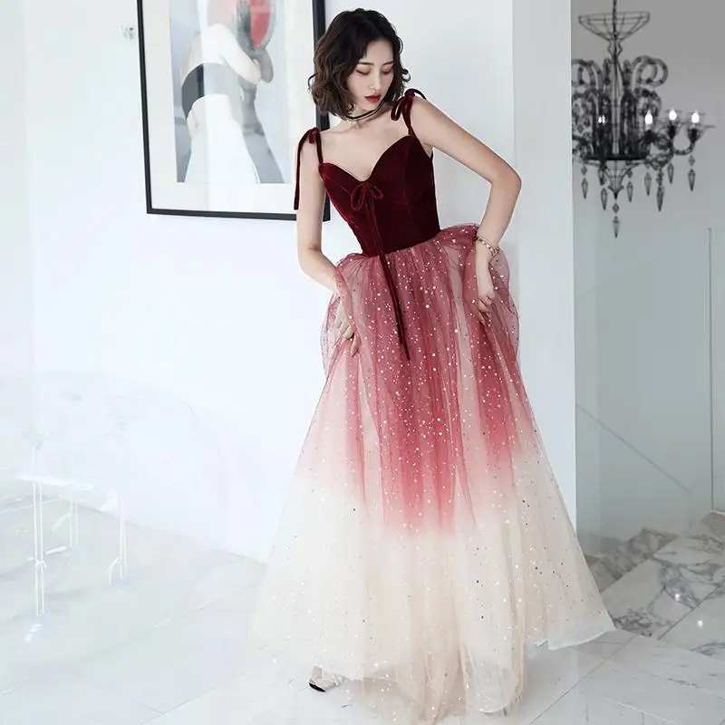 Женское свадебное платье Cheongsam на тонких бретельках, сексуальное классическое кружевное платье Qipao, новинка, с рукавом-бабочкой, Robe De Soiree - Цвет: Style 1