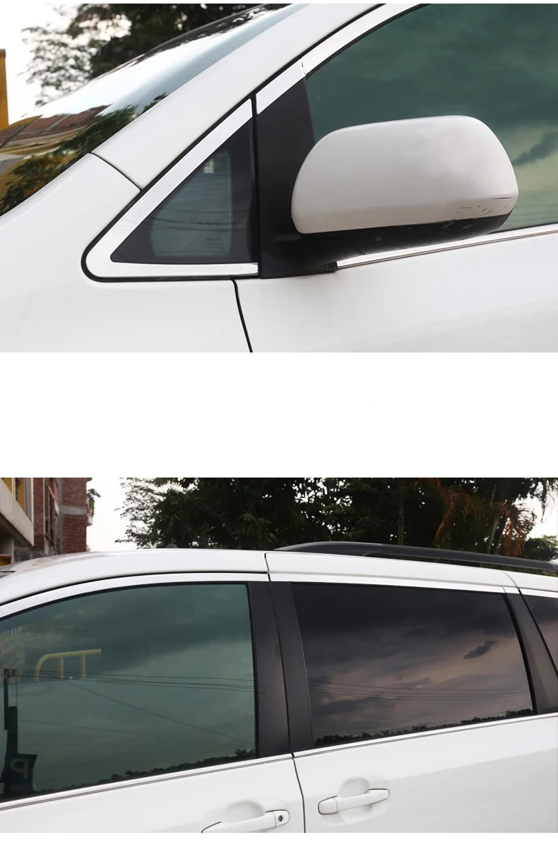 Нержавеющая сталь окна автомобиля планки для toyota sienna 2011 2012 2012 xl30