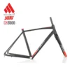 KOOZER – cadre de vélo de route tout-terrain en alliage d'aluminium CX5000, fourche en carbone, supports de freins à disque ► Photo 1/6