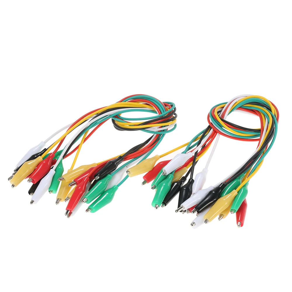 

20PCS Test Wire Double-ended Alligator Clips Test Insulated Leads Cable Wire 20