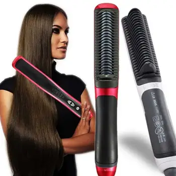 

Straightening Irons Hair Curler Anti static Hair Brush Comb Professional Heating Plate Hair Straightener For Hair Styling Set