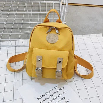 

2019 Fashion Women Backpack New High Quality Zipper Female Backpacks Small Teenage School Bag Double Belt Mini Shoulder Bags