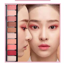 10 цветов Палитра теней для век 10 цветов матовые тени для век модные блестящие тени для макияжа телесный Набор корейский стиль косметика