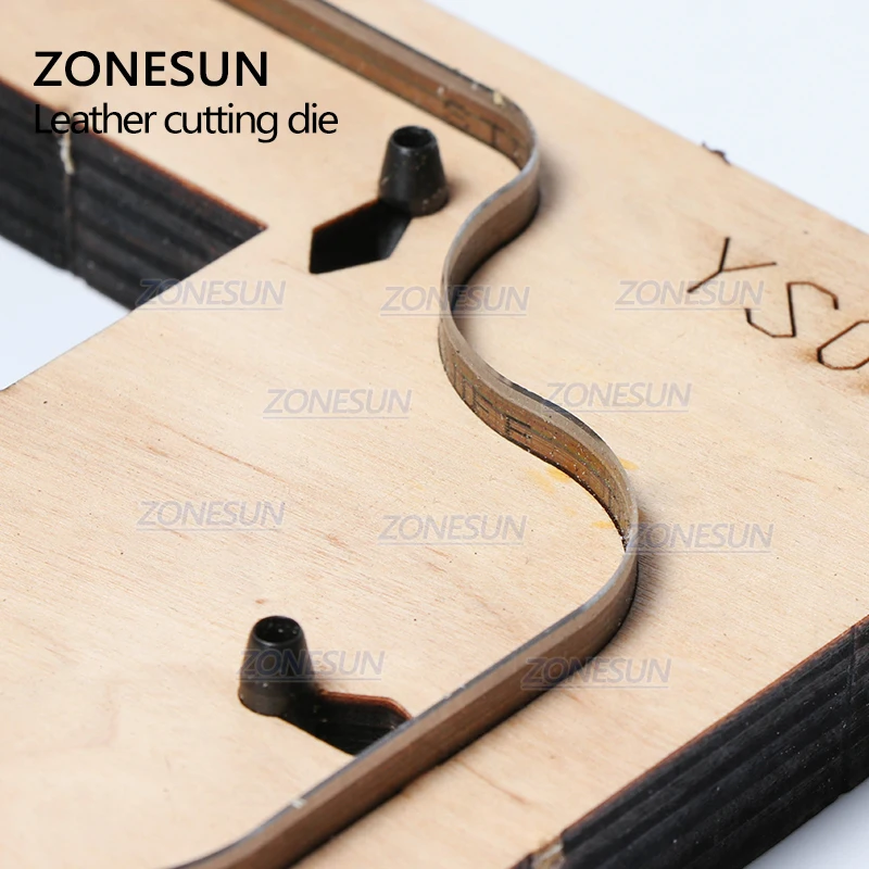 ZONESUN S004 пользовательские кожаные брелоки для высечки для ручной работы ключница Fob висячие украшения резка кликер высечка сталь правило