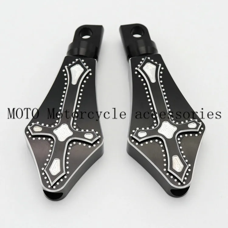 Крест Стиль ЧПУ подножка Подножка педаль тормоза Накладка для Harley Sportster XL 1200 883 N XL883 XL1200 Touring Softail Dyna