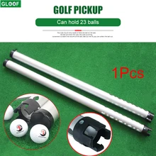 Golf Ball Picker Shag Tube - Aluminum alloy with Ball Release Retrievers Grabber Picker Pick Up Sucker Tool Can Hold 23 Balls