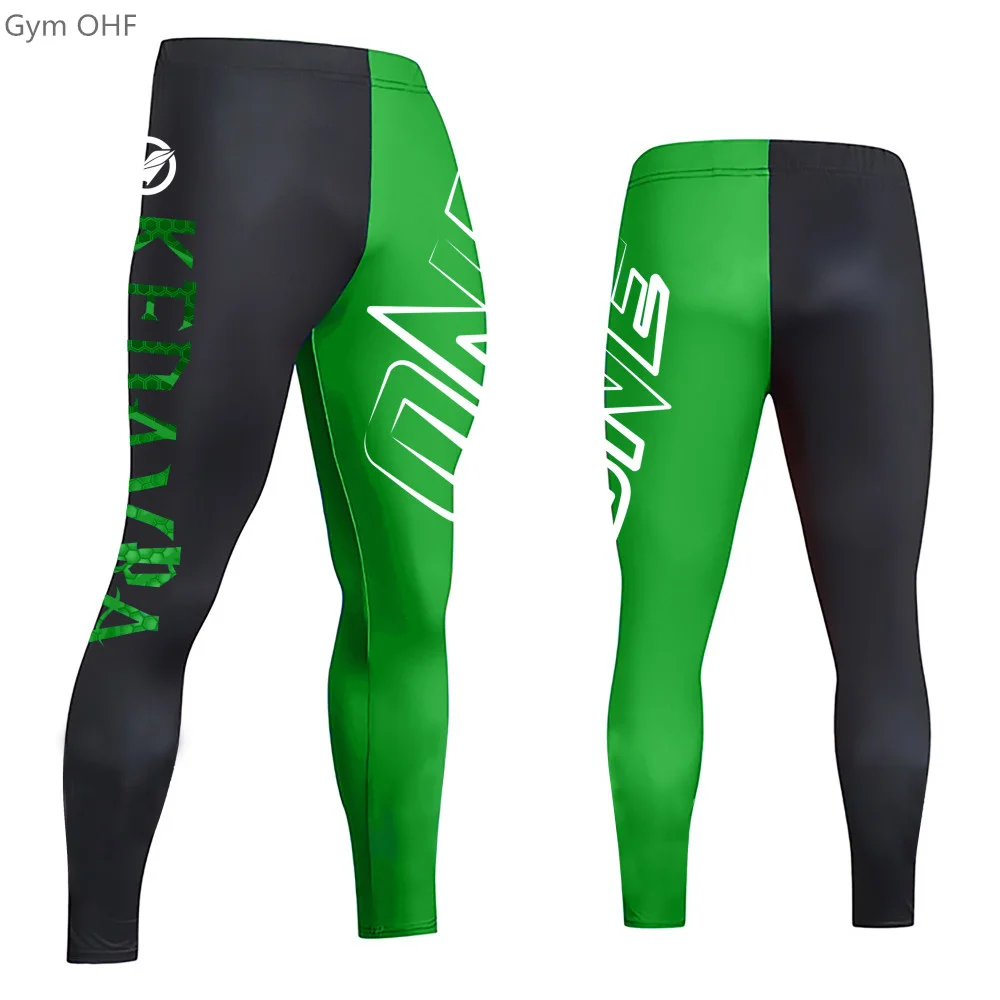 Men's Pants 3D Printed Leggings Sweatpants Quick-Drying Compression Fitness Training Tights Rashgard Jogging Gym Running