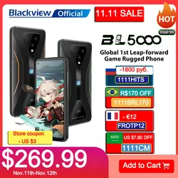Blackview – Smartphone BL5000 double 5G, téléphone portable de jeu robuste, étanche IP68, Charge rapide 30W, 8 go + 128 go, 4980mAh, Global 