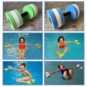 

Newest EVA High Foaming Water Dumbbell Barbell Gym Weight Lifting Bar Dumbbell Swimming Equipment Water Yoga Fitness Dumbbell