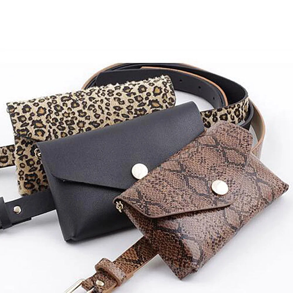Fanny Pack Для женщин роскошный брендовый кожаный ремень сумка из кожи под змею нагрудная сумка на цепочке, сумка-конверт через плечо телефонные чехлы