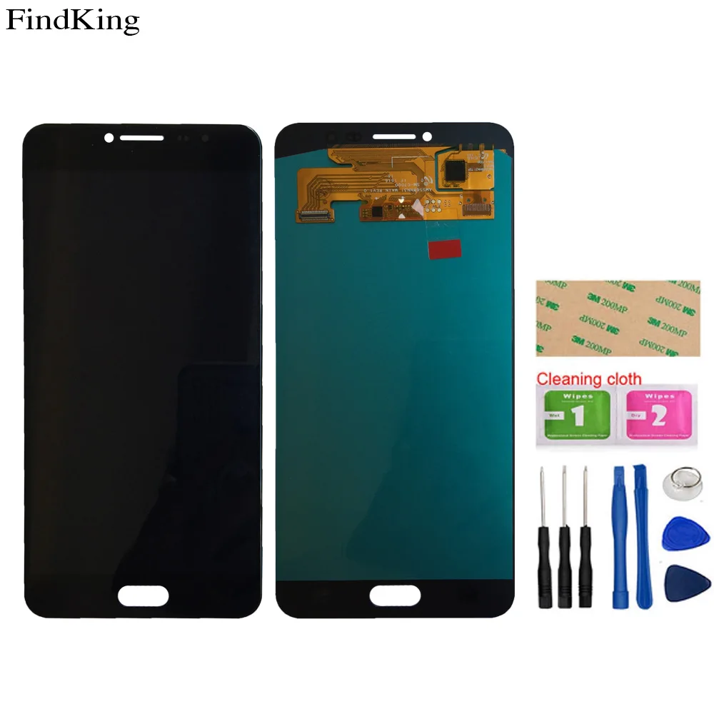 5.5&quot OLED LCD Display For Samsung Galaxy C7 C7000 SM-C7000 Touch Screen Digitizer Assembly Repair Parts Sensor Tools | Мобильные