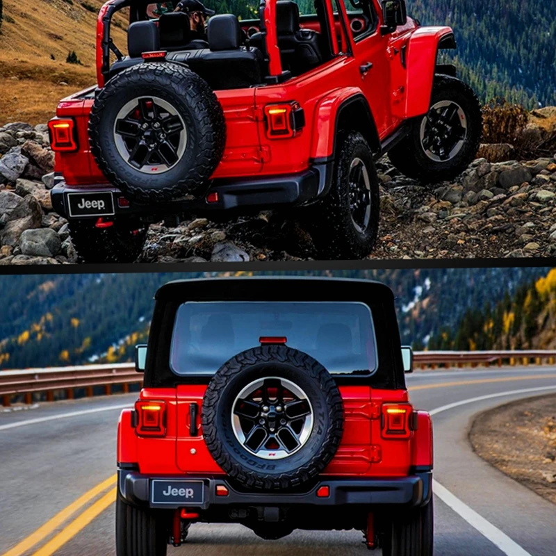Автомобильный задний светильник VLAND для Jeep Wrangler, полный светодиодный задний светильник с движущимся сигналом