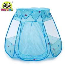 Детская палатка в виде коровы с шестигранной крышкой и шариком для бассейна, складная палатка для детей в помещении и на открытом воздухе, игровой домик, Замок принцессы, шестигранная палатка