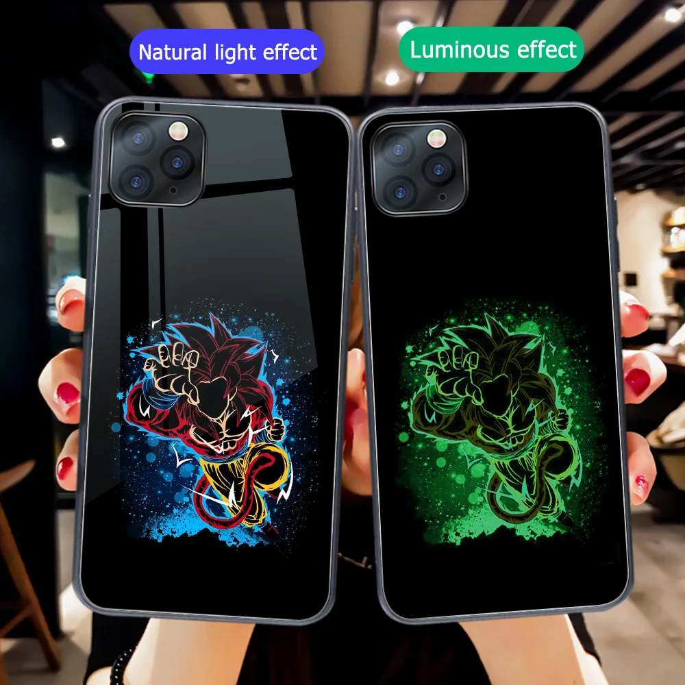 Ciciber чехол для телефона для iphone XR X 7 8 6 6s Plus чехол для iphone 11 Pro XS Max Dragon Ball Goku закаленное стекло чехол Funda Coque