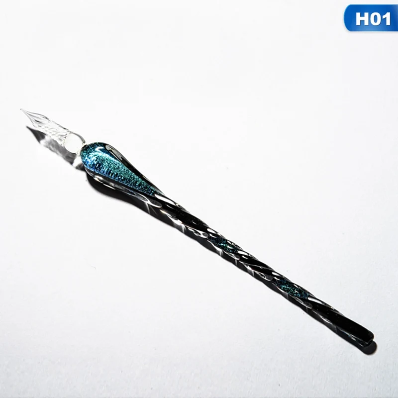Star Glass Pen Dipped In Fountain Pen Gift Box Students Use Golden Pastel Ink Dipped Fountain Pen Creative Glass Pen