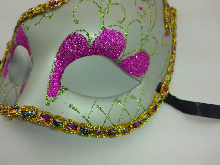 Venice Mask Christmas New Year's Day Makeup Dance Mask Women's Half Face Side Face Ball Nightclub
