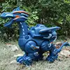 Electric Simulation Atomize Fire Dinoasur Bionic Walking Shaking Head Water Spray Cool Light Children Educational Puzzle Toys 5