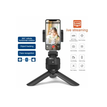 

Smartphone Tripod Gimbal 360 Degree Rotation Auto Tracking Shooting Holder Selfie Bluetooth Vlog Live Streaming Broadcaset