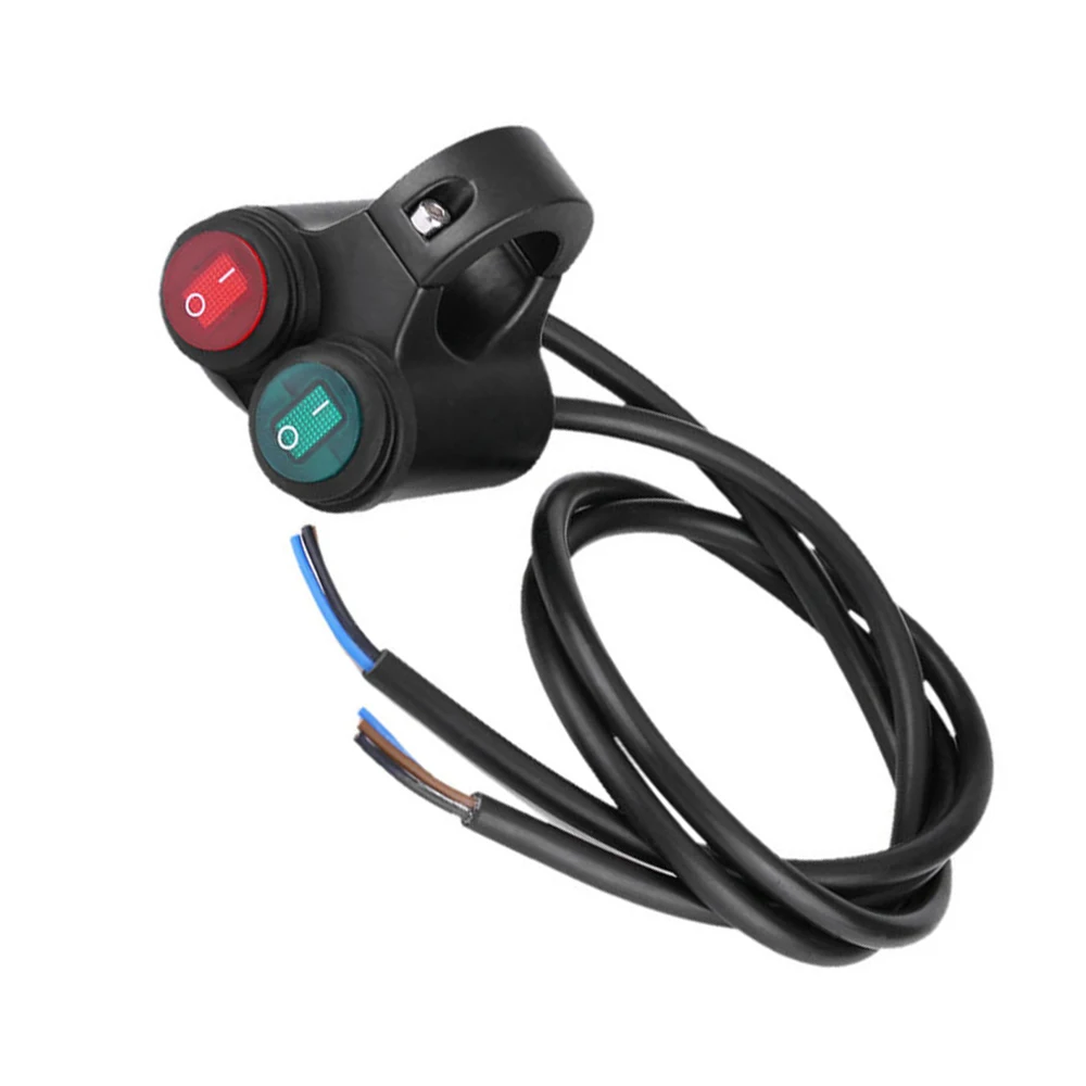 12V D Тип руль двойной переключатель 7/8 дюймов ближнего света, лампа для противотуманной фары прожектор ВКЛ-ВЫКЛ мотоцикла ATV Переключатели Реле