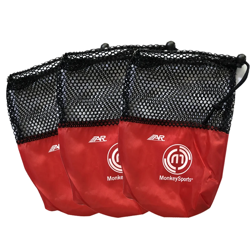 3pcs/lot Hockey Puck Bag Adjustable High Capacity Resealable Mesh Bag