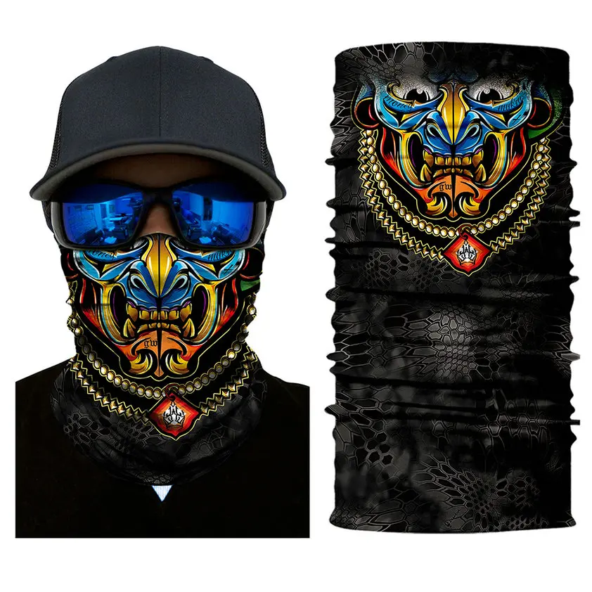 

Tactical Black Balaclava Motorcycle Skull Mask Bandana Windproof Balaclavas Scarf Face Scary Caveira Masks 2018