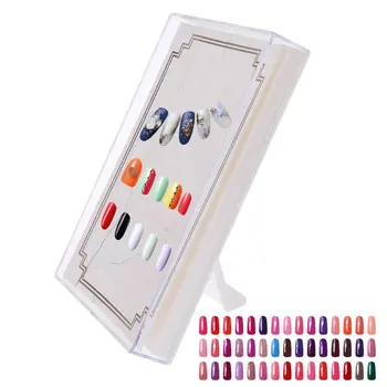 Online Nail Art Praxis Display-ständer Rahmen Falsche Spitze Halter Salon Kunststoff Maniküre