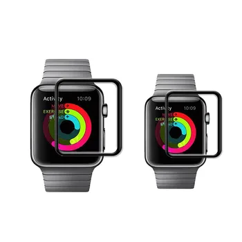 

2018 new 3D Curve Full Cover Tempered Glass Protective Film iwatch4 38mm 42mm for Apple Watch SeriesScreen Case