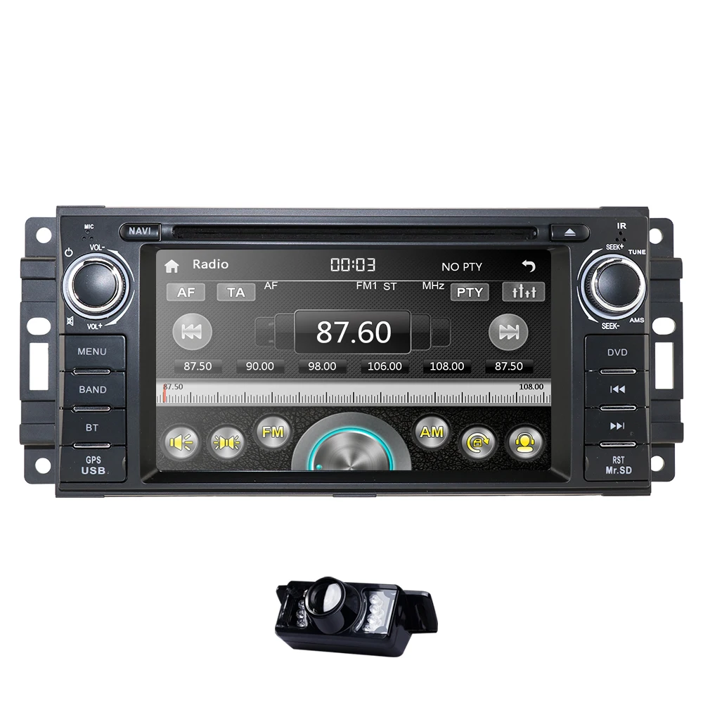 Perfect Car Monitor DVD Player For Wrangler Compass Grand Cherokee 2008-2011 With GPS Navigation Multimedia radio steering wheel BT DVR 4
