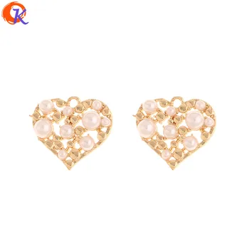 

Cordial Design 20Pcs 15*17MM Jewelry Accessories/Charms/Heart Shape/Imitation Pearl/Genuine Gold Plating/Hand Made/DIY Making