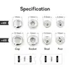 Kalaso #655 #633 #831 50sets 10mm 12.5mm 15mm Metal Press Studs Sewing Snap Button Fasteners Leather Craft Diy Supplies 3