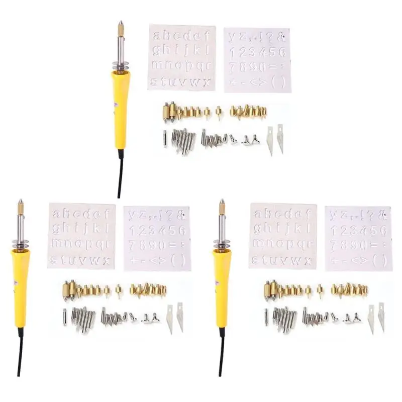38 in 1 Electric Soldering Iron Carving Pyrography Tool Wood Burning Pen