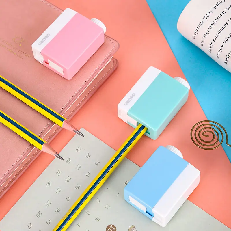 

Plastic Adjustable Pencil Sharpener Kids Safe Pencil Cutting Tools Four Thicknesses School Stationery Pencil Cutter 68651