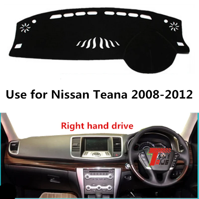 Taijs правый руль приборной панели автомобиля крышка для Nissan Teana 2008-2012 полиэфирное волокно анти трещин приборной панели автомобиля коврик для teana