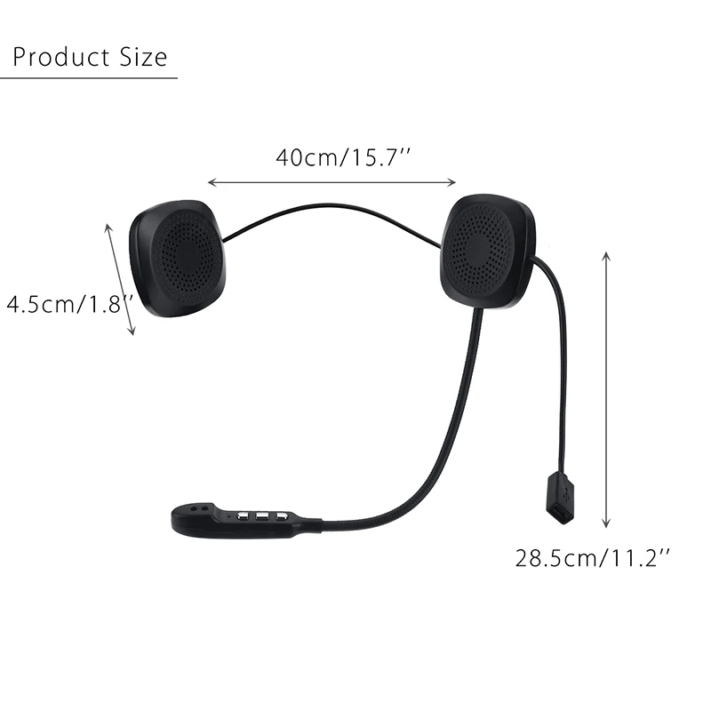 50 м водонепроницаемый Мото bluetooth беспроводной анти-помехи шлем гарнитура Hands Free bluetooth V4.2 домофон для мотоцикла
