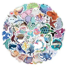 Decal Stickers Laptop for Phone-Skateboard Decoration Ocean-Series Vinyl Waterproof Cute
