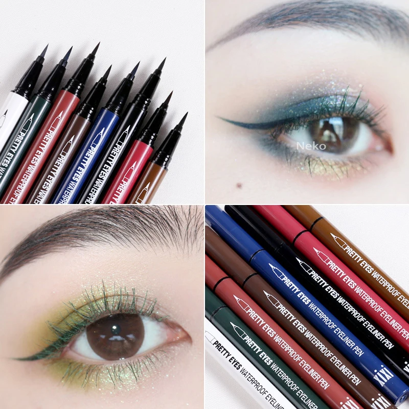 

8 Color Waterproof Matte Eye Cosmetics Eye Liner Pencil Long Lasting not Blooming Cat Eye Charming Eye Liner Pencil