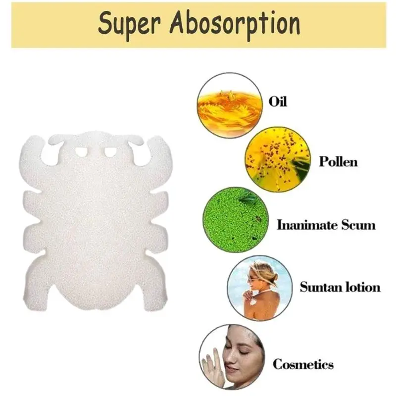 Spider Shape Swimming Pool Foam Sponge Filter Tub Spa Oil Absorbing Sludge Cleaning Tool 10pcs pool cleaning tool swimming pool filter pool filter cleaner swimming pool cleaning kit