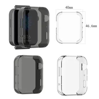 

Protective Case for Xiaomi Soft UltraSlim Crystal Black Protector Case Full Cover for Xiaomi Smart Watch Smart Accessories hot