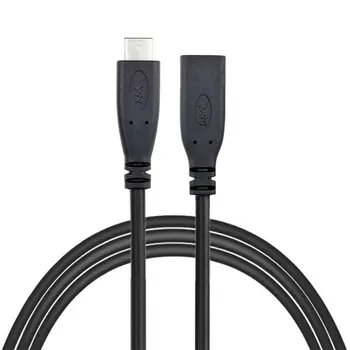 

Type C USB 3.1 Male to USB-C Female Extension Data Cable Extender Cord 0.5 Meter Durable Black Color