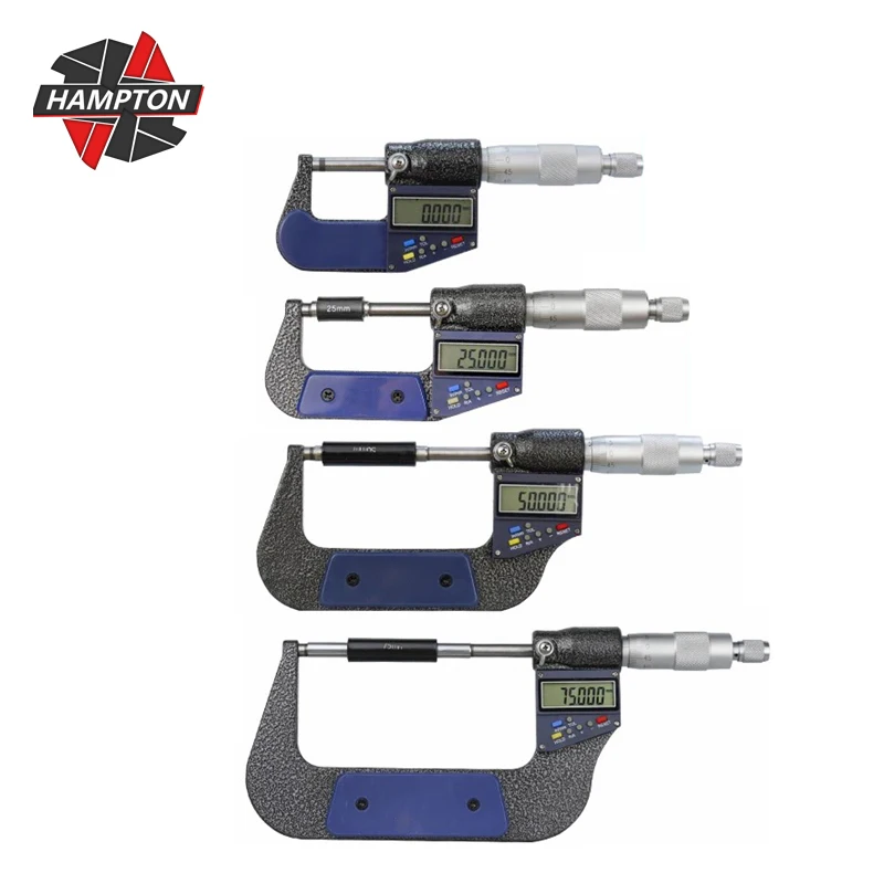 

HAMPTON Micrometer Outside Micrometer Accuracy 0.001mm 0-25/50/75/100mm Electronic Digital Caliper Gauge Meter Measure Tool