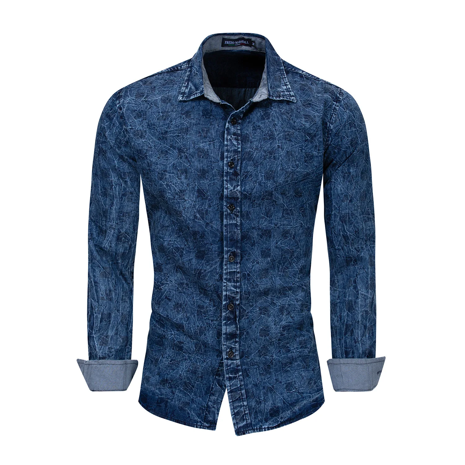 Xia Ou Code мужская одежда из чистого хлопка для отдыха рубашка с длинным рукавом рубашка в клетку 181